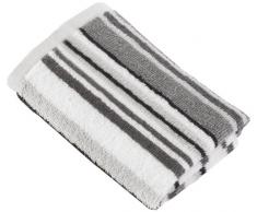 Decotex DECUR0SB Urbanite Serviette de Toilette pour Le Visage Coton de Turc Argent/Noir 30 x 30 cm