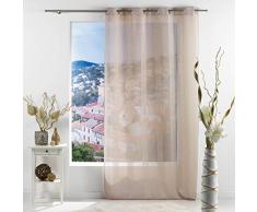 douceur dintÃ©rieur panneau a oeillets 140x240 cm voile sable salina lin