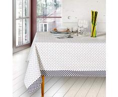 atenas home textile Nappe Anti-Taches ModÃ¨le Prints, Vert, 150 x 250 cm