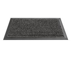 HMT Paillasson Gris Anthracite Modèle Focus 80 x 60 x 0,5 cm