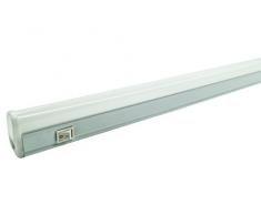 BES Plafonnier LED 10 W 60 cm LumiÃ¨re Froide T5 IP20 sous-Meuble Interrupteur