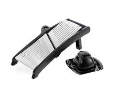 Westmark 11292260 Mandoline à légumes Vario en Noir/Argent, Plastique, 38 cm