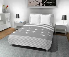 Intemporel Couette ImprimÃ©e 240x220 cm Colibri, Polyester, Gris, 240x220 cm