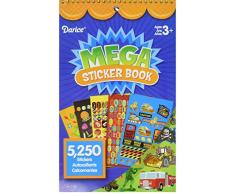 Darice Gabarit dembossage Papier Mega Sticker Book 24 x 15 cm, Garçon 5,250 kg