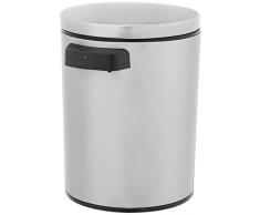 AmazonBasics Poubelle automatique en acier inoxydable - Rectangulaire, 5 litres