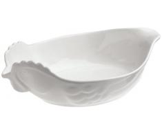 REVOL 5720 Plat à Four Volaille à Rôtir Porcelaine Blanc 34 x 22 x 7,5 cm