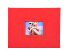 Exacompta 11326E Softissimo Album Photos Livre de 30 Pages Rouge/Blanc 28,5 x 22 cm