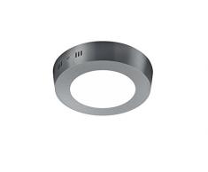 Trio Leuchten 657010607 Plafonnier, Nickel Mat, 12 cm