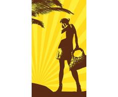 Pearl Beach Serviette de Plage avec Motif Serviette de Bain et de Plage 100 x 180 cm