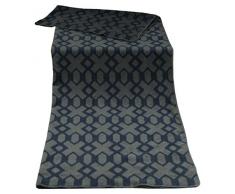 David Fussenegger 18902850Â Verona Plaid Graphique, Coton mÃ©langÃ©, Bleu Marine, 200Â x 150Â x 1Â cm