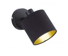 Reality Leuchten R80331079 Spot mural, MÃ©tal, Noir/Or