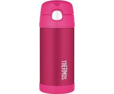 THERMOS RÃ©cipient en Acier Inoxydable Paille Bouteille, 355Â MLÂ âÂ Rose