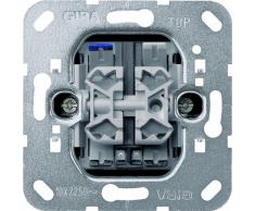 Gira 014500 Interrupteur Module dinterrupteur avec lampe de contrôle 10 A 250 V~ avec 2 LED oranges 230 V Interrupteur double allumage