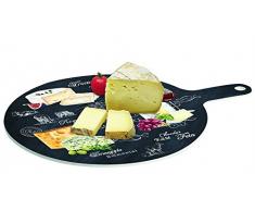 JD Diffusion 900WOCH World of Cheese Plat de Fromage Ronde Multicolore