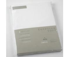 Catherine Lansfield CL Home Drap-Housse en Coton égyptien 200 Fils pour lit Super King Blanc 180 x 200 cm