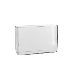 MICA Decorations Britt Vase, Verre Transparent, 30Â x 10Â x 20Â cm