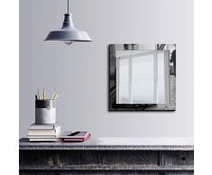 Bonamaison DÃ©coration Murale Impression sur Miroir EncadrÃ© sur Toile, Dimensions: 50 x 50 Cm - ConÃ§u et fabriquÃ© en Turquie