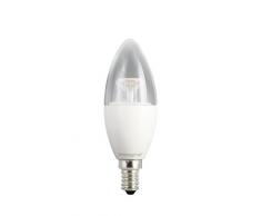 Integral LED ILB35E14C6.5D27KBEWA Ampoule LED E14 Chandelle 6,5 W 2700 K 470 lm Dimmable Plastique/Aluminium/Verre/Nickel BrossÃ© Blanc Chaud 11,2 x 3,8 cm