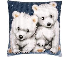 Vervaco Kit Coussin au Point de Croix Oursons Polaires