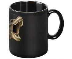 moses. 40207 Magique Dino Tasse, Tasse Magique avec Changement de Couleur, Céramique, Noir, 8.0 x 11,0 x 9,5 cm
