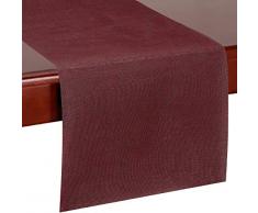 CHEMINS DE TABLE, MOTIF TISSE | pour mariages et dîners de haut standing | 35,5 x 274 cm | 12 pcs (Bordeaux)