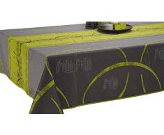 Le linge de Jules Nappe Anti-Taches Astrid anis - Taille : Rectangle 150x350 cm