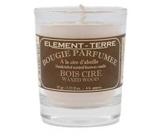 ELEMENT-TERRE Bougie Parfumée 35 Grammes, 8 Heures Parfum Bois Ciré