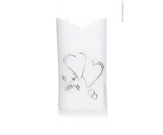 Wiedemann 166374.027 Bougie de Mariage, Cire, argenté, 20,5 x 11 cm