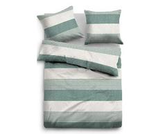 TOM TAILOR 0849790 Parure de lit en Flanelle mÃ©langÃ© avec taie doreiller (Coton 60 % recyclÃ©) 1 Housse de Couette 155 x 220 cm + 1 taie doreiller 80 x 80 cm
