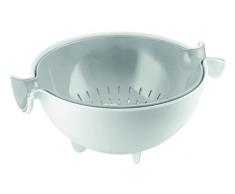 Guzzini, Lot Passoire Avec Bol Spin&Drain, 30 x 25 x h12,5 cm