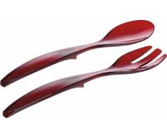 Emsa 504636 VIENNA Couverts à salade, 2 pièces, Plastique, 30cm, rouge