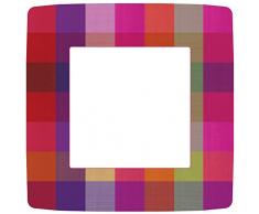 Entertaining with Caspari Papier 27 cm en Soie thaÃ¯landaise 2 Assiettes carrÃ©es Multicolore