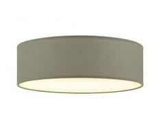 Briloner Leuchten Lampe simple et Ã©lÃ©gante â Plafonnier rond diamÃ¨tre 30 cm â 2 ampoules douilles E14, 40w max. â Couleur taupe