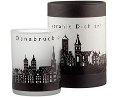 Stadtbummler 58332 Photophore en verre Motif Osnabrück