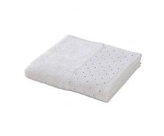 MÃVE Crystal Collection Serviette de Toilette 50 x 100 cm , FabriquÃ© en Allemagne, 100% Coton, ornÃ©es de cristaux Swarovski ou, Snow (Blanc)