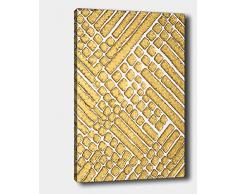 Bonamaison Peinture sur toile, multicolore, 70 x 100 cm - Conçu et fabriqué en Turquie