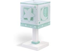 Dalber lampe de table enfant Moonlight lune et Ã©toiles vert/Gris