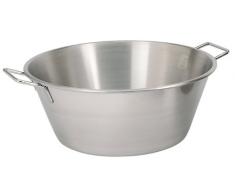 De Buyer 3251.36 Bassine PÃ¢tissiÃ¨re Conique Ã Fond Plat - Inox - 2 Anses - DiamÃ¨tre 36 cm