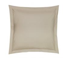 Blanc des Vosges Uni 57 Fils Taie, Coton, Ficelle, 65x65 cm