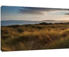 MOOL Toile Murale Motif Paysage de Plage Sunset Art Print, Multicolore, Grand, 32Â x 56Â cm