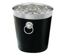 Premier Housewares Seau à champagne Poignée et bord en inox Ãmail Noir