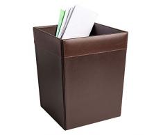 Dacasso carré Poubelle, Marron Chocolat