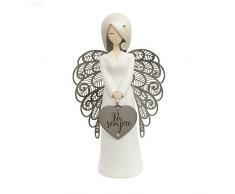 You Are An Angel alf001i Figurine Ange, cÃ©ramique, Blanc, 10.5Â x 10.5Â x 17.5Â cm