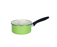 KRÃGER 31916PAG Casserole Juist 16 cm, Ãmail sur lAcier, Vert Pastel