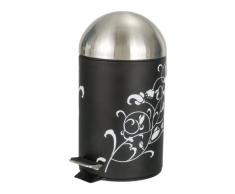 Wenko 17666100 Poubelle Ã PÃ©dale Inox Ornamento Bianco