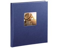 Hama Album Photo Fine Art (format 29 x 32 cm, 50 pages blanches, sans spirale) Bleu