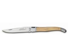 Claude Dozorme 1.60.140.89 Couteau de Poche Laguiole 12 cm Manche Olivier Mitre Inox Mat