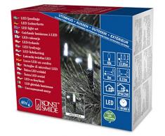 Konstsmide 6004-200 Mini Guirlande 40 LED Blanc Retro Design + CÃ¢ble Vert 24 V