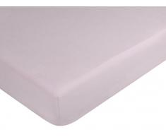 VENT DU SUD Drap Housse, Coton, Mauve, 200x180x30 cm