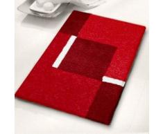 Kleine Wolke 4598453225 Dakota Tapis de Bain Polyacrylique Rouge/Gris 70 x 120 cm